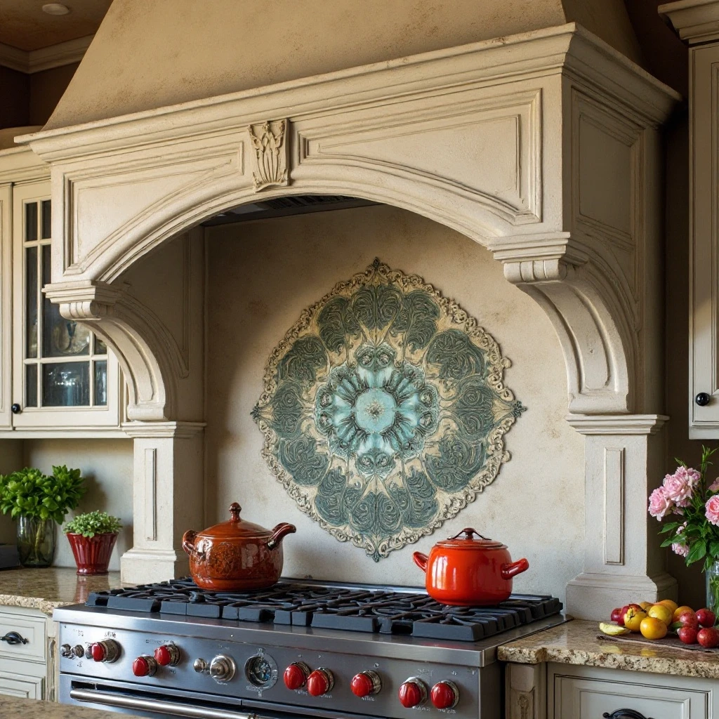 Arched Range Hood Surround