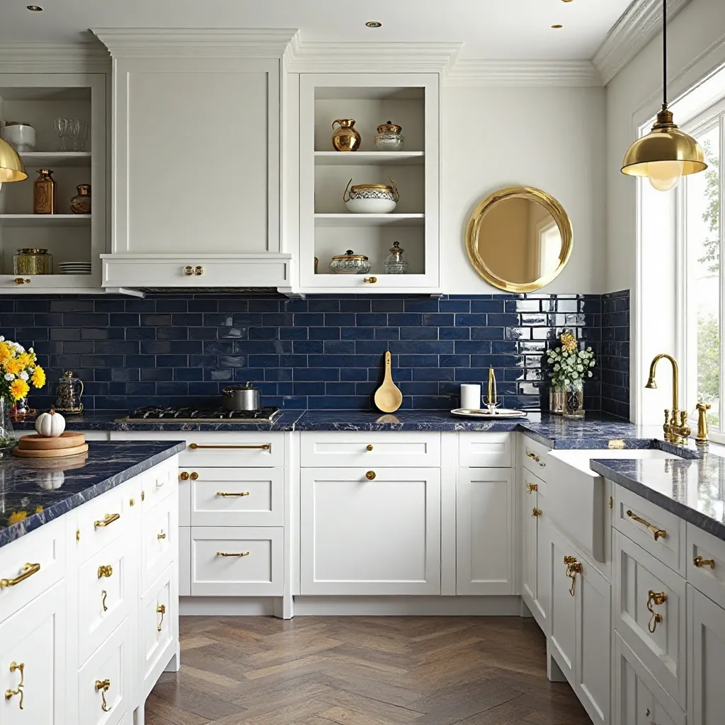Blue and White Kitchen Ideas