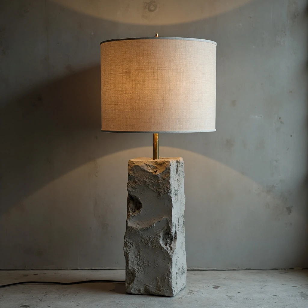 Concrete Industrial Base Lamp