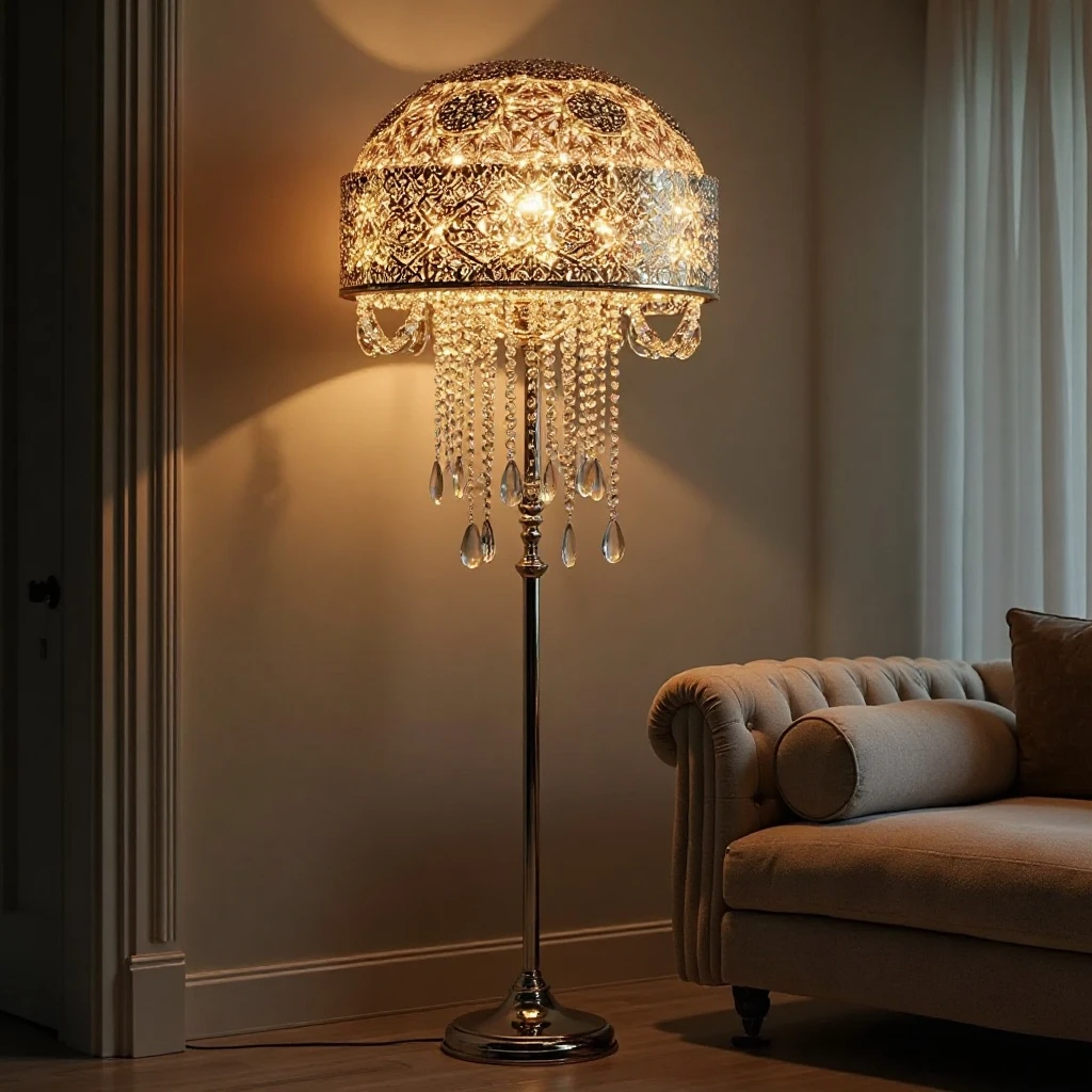 Crystal Accented Glam Lamp