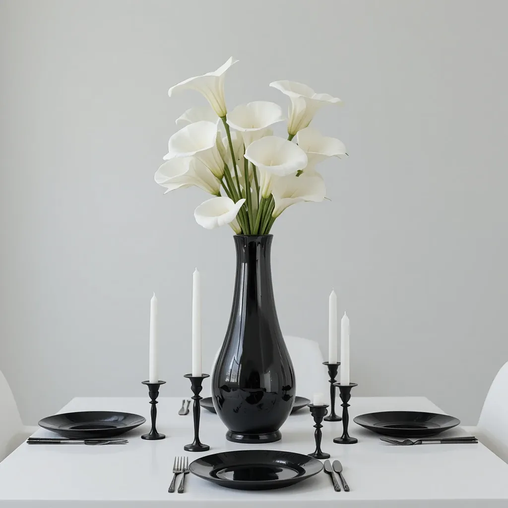 Dramatic Black and White Statement