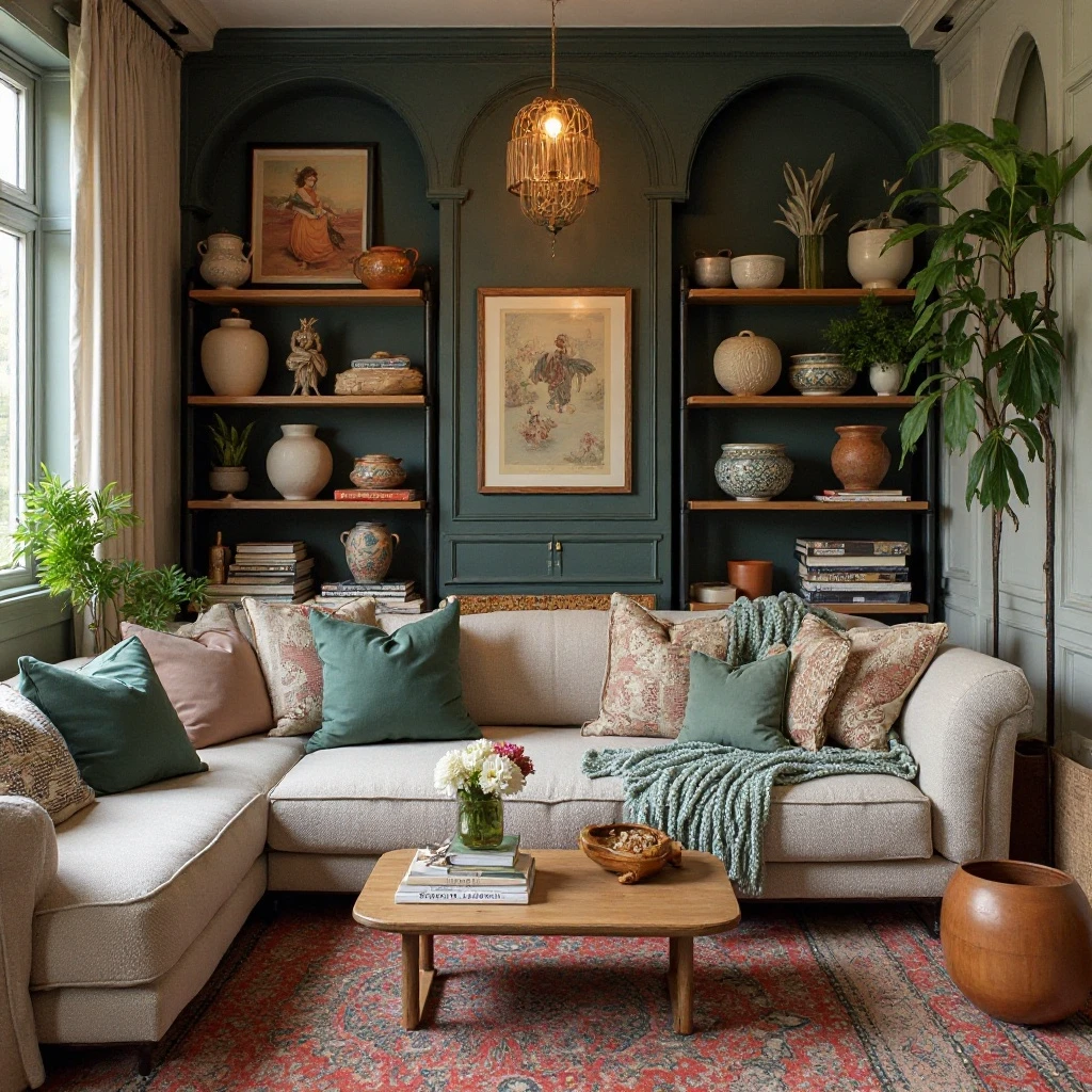 Eclectic Travel Souvenir Showcase