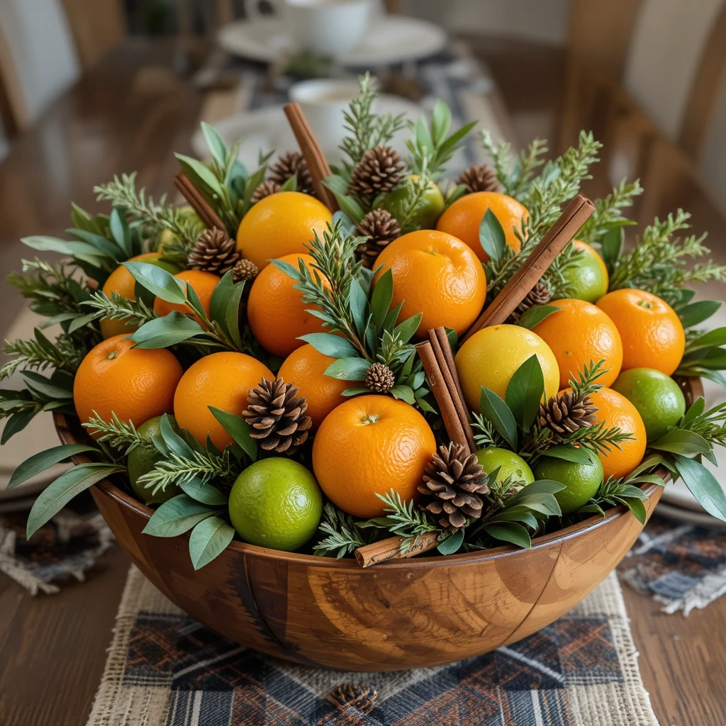 Festive Citrus and Greenery