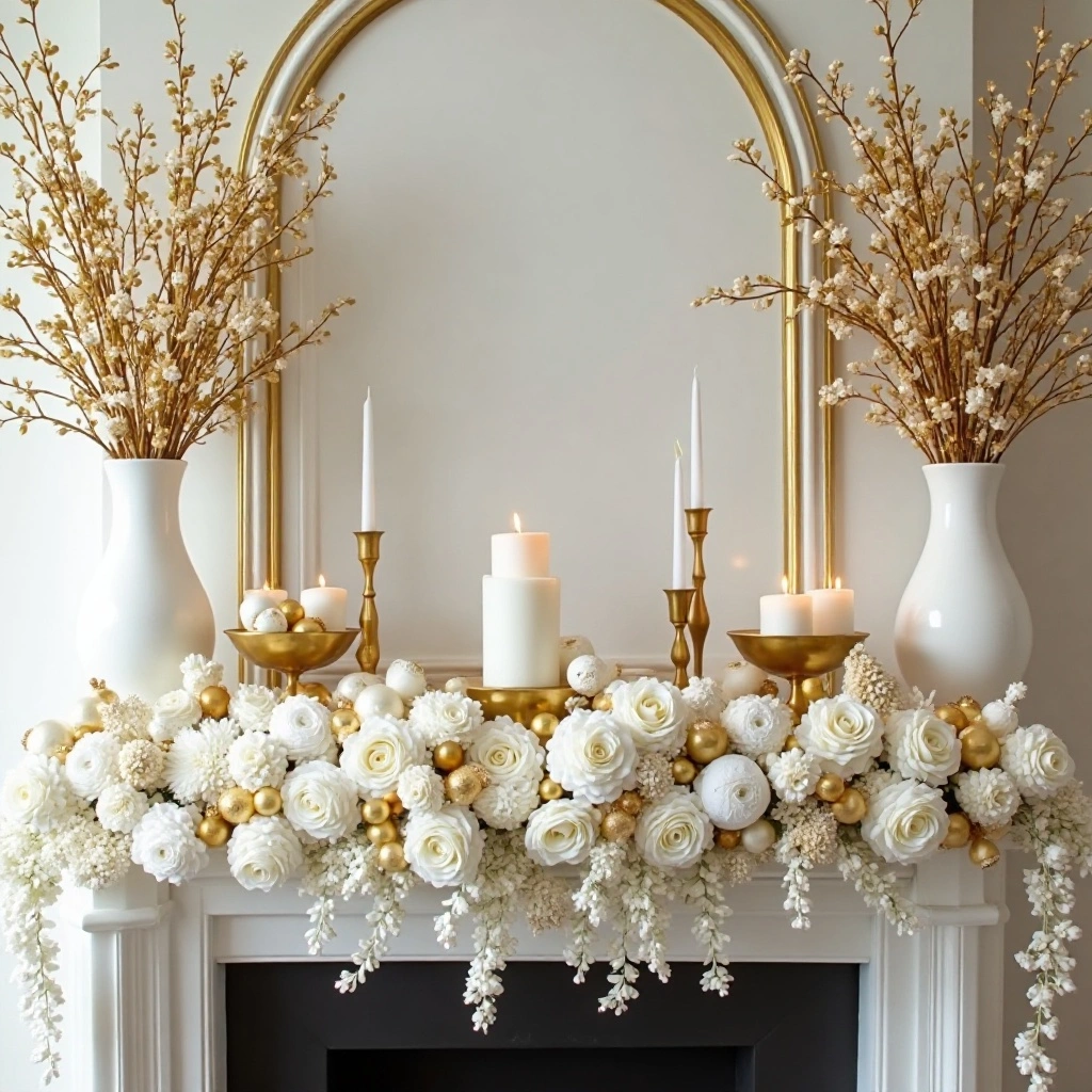 Glamorous Gold and White