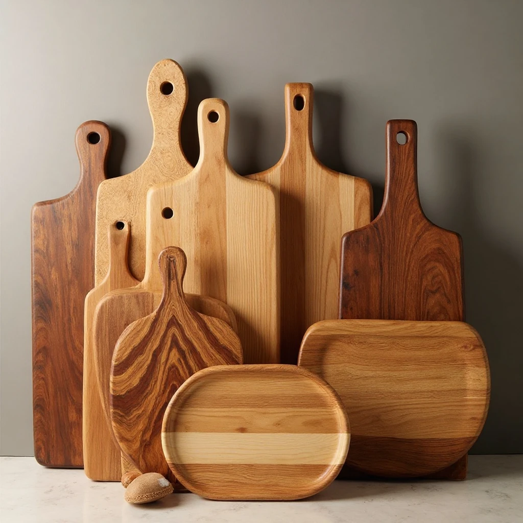 Grouped Cutting Boards and Trays