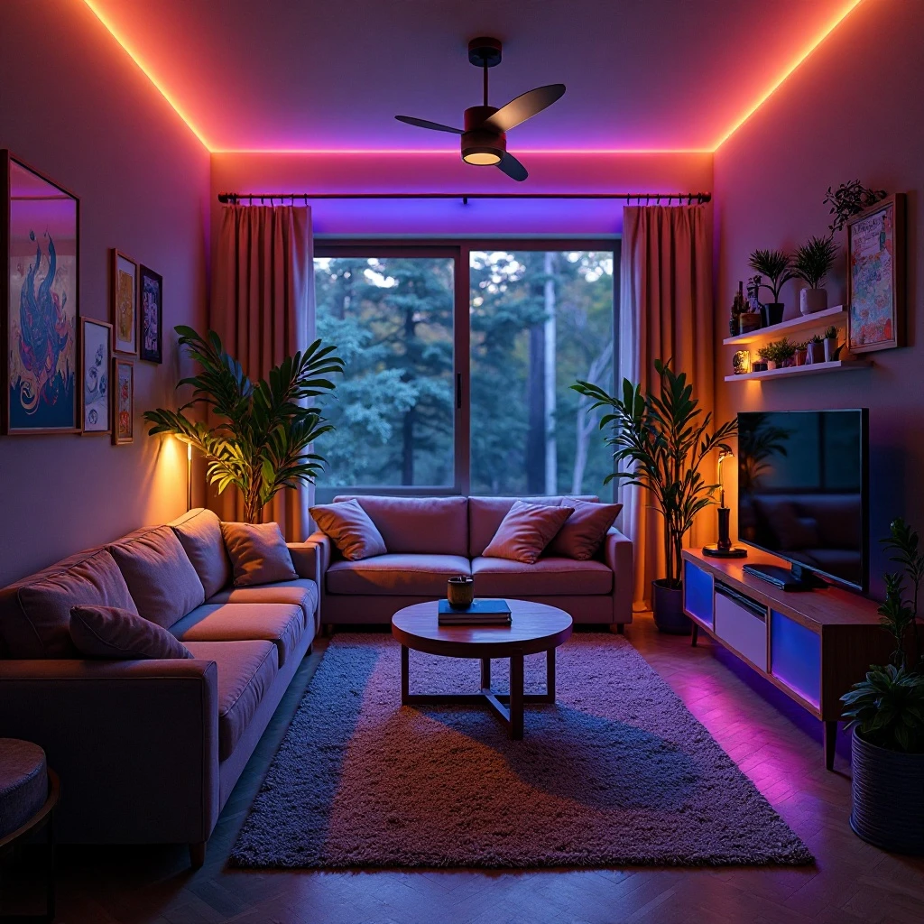 LED Strip Lighting for Ambiance