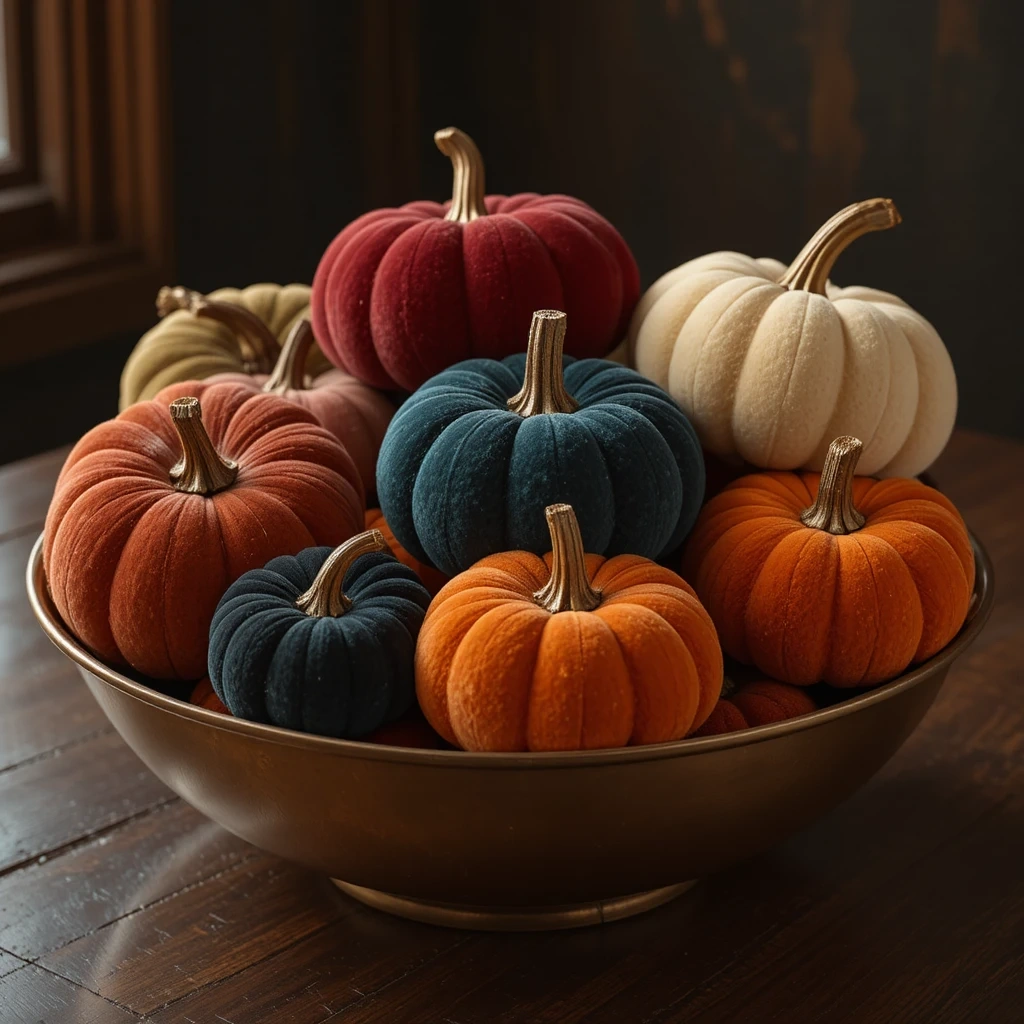  Luxurious Velvet Pumpkins