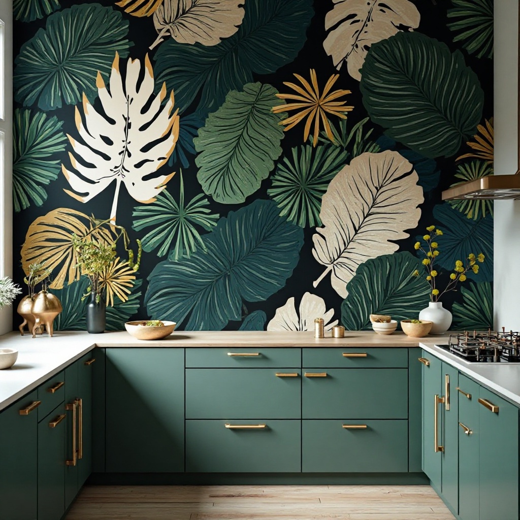 Modern Tropical Leaves