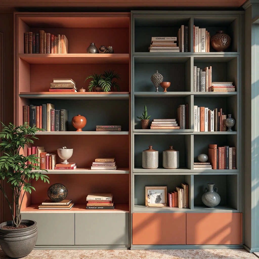 Monochromatic Color-Blocked Shelving
