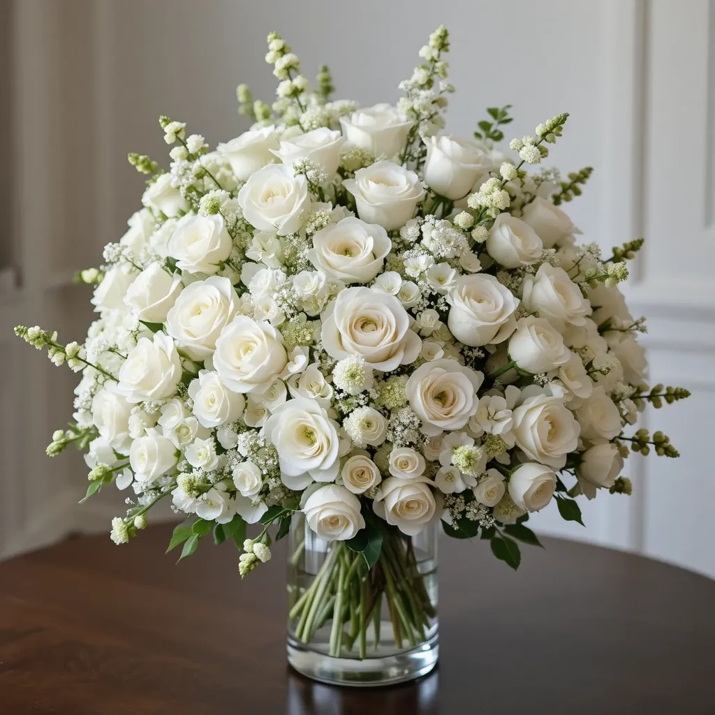 Monochromatic Floral Arrangement