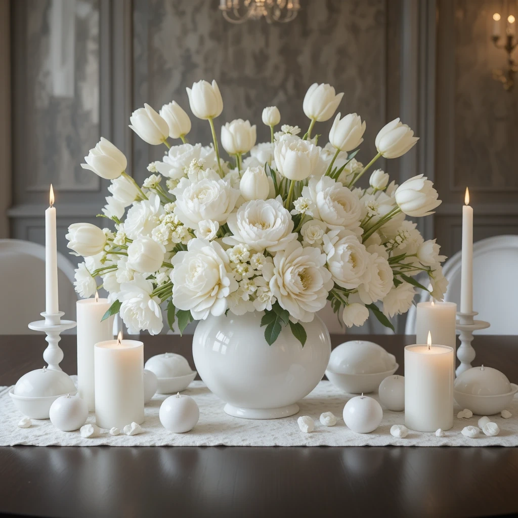 Monochromatic White Elegance