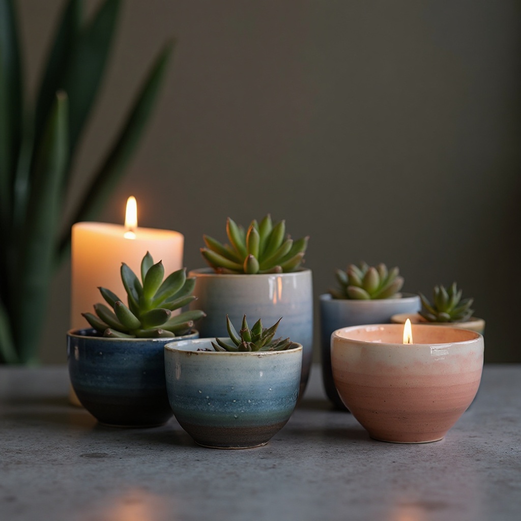 Ombre Succulent Planters