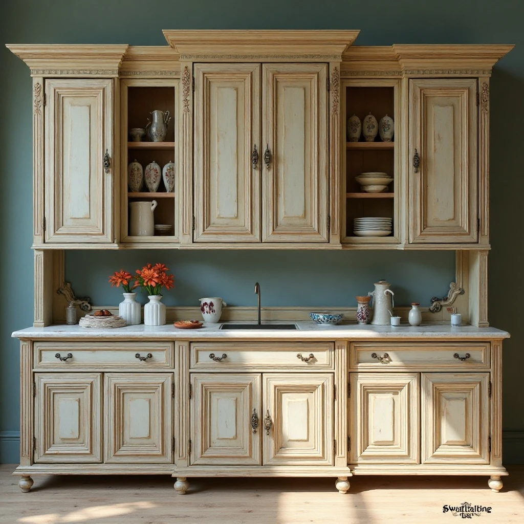 Painted Furniture-Style Cabinetry