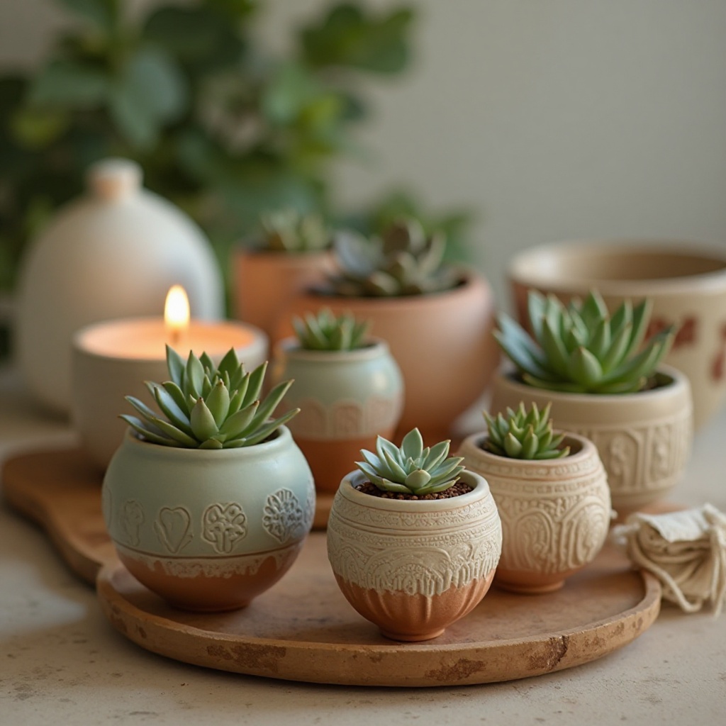 Textured Mini Planters