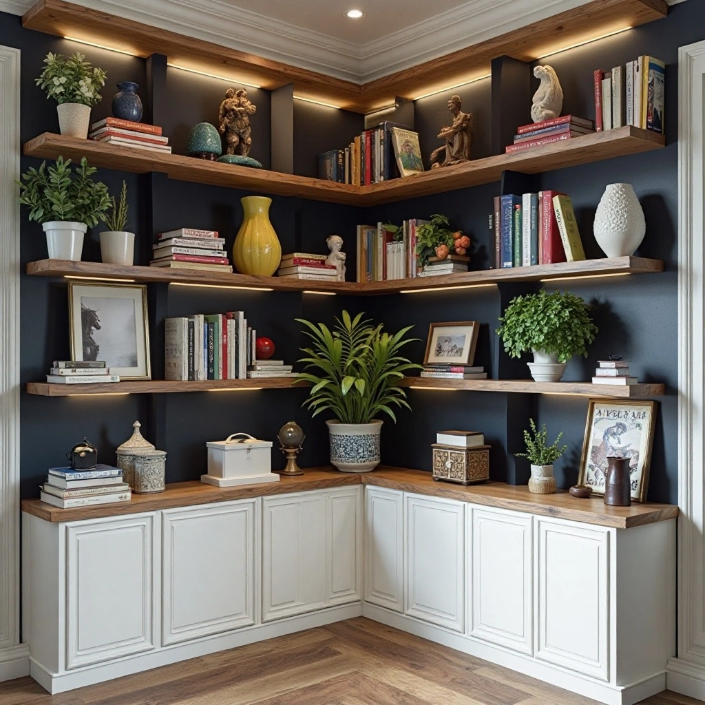 The Floor-to-Ceiling Built-in Shelving