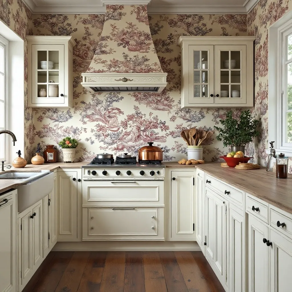 Vintage French Country Toile