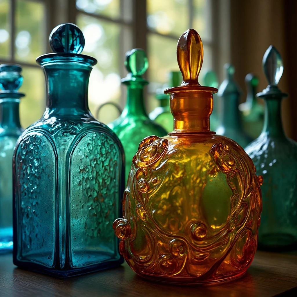 Vintage Glassware and Bottles
