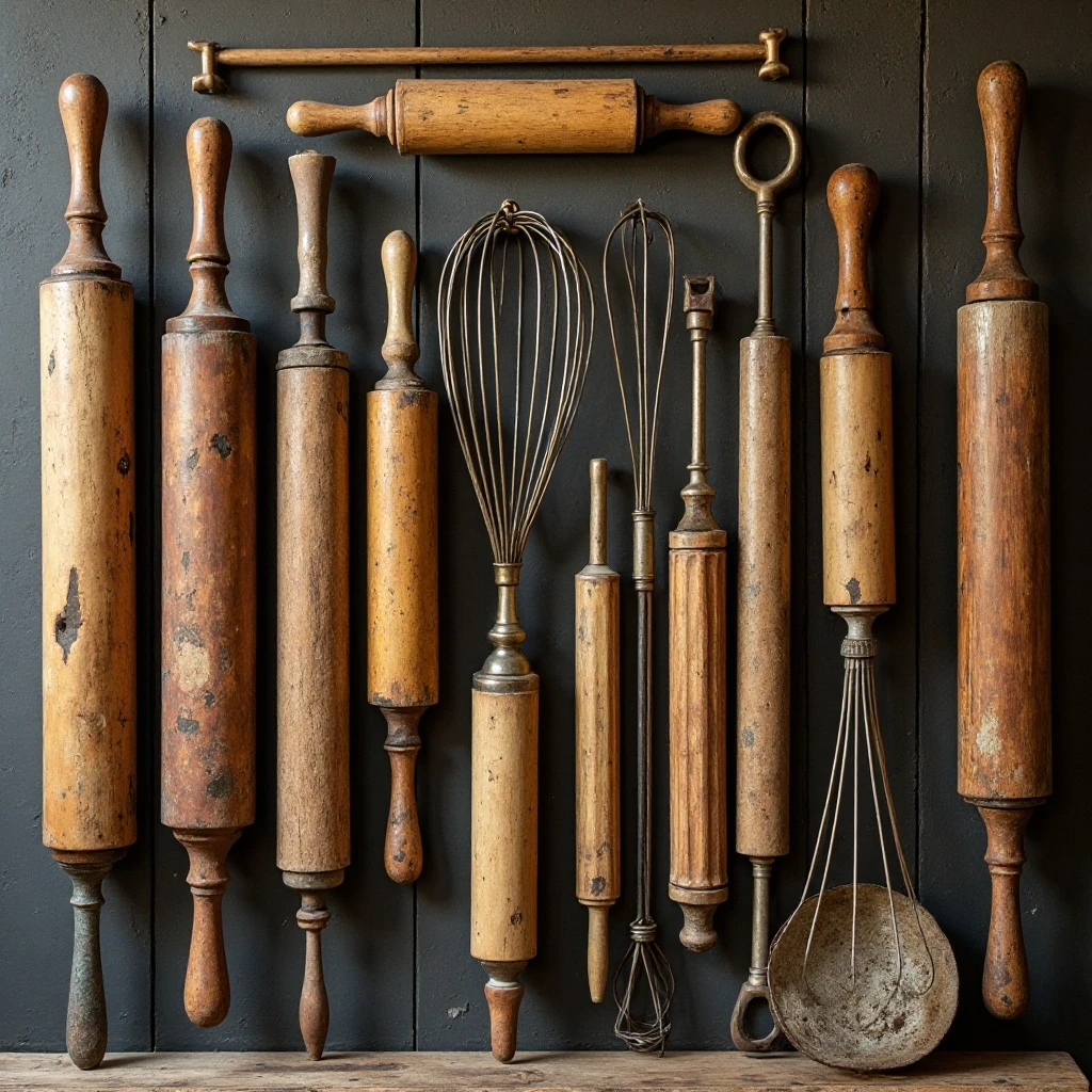 Vintage Kitchen Tool Display