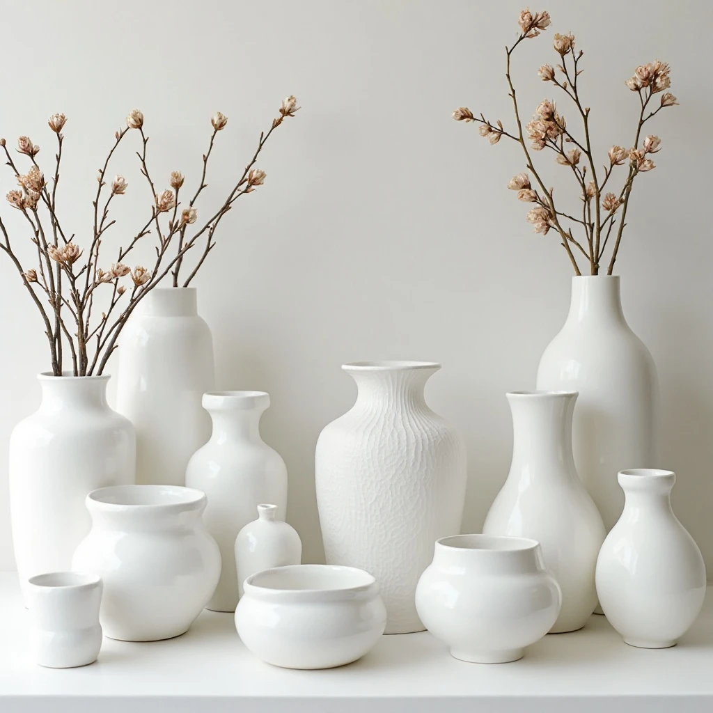 White Ceramic and Pottery Collection

