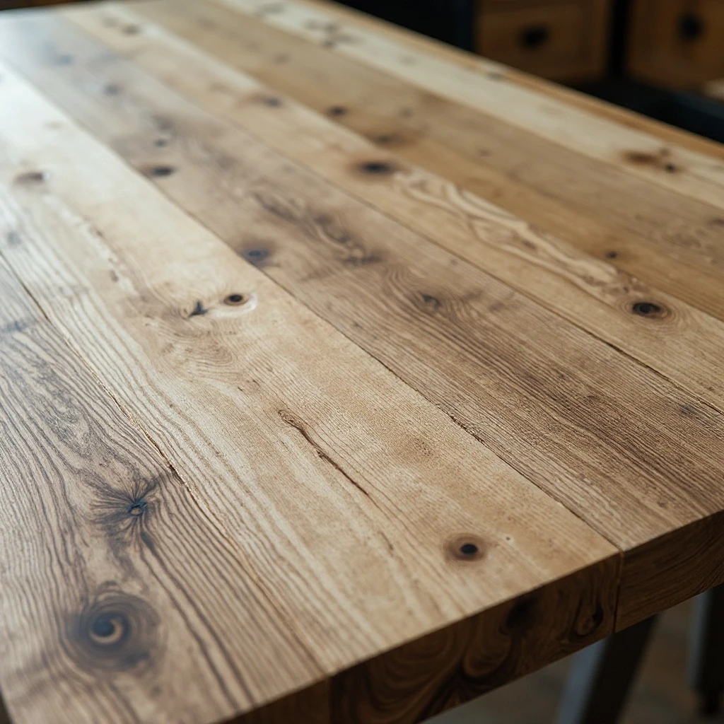 White Oak with Wire-Brushed Texture