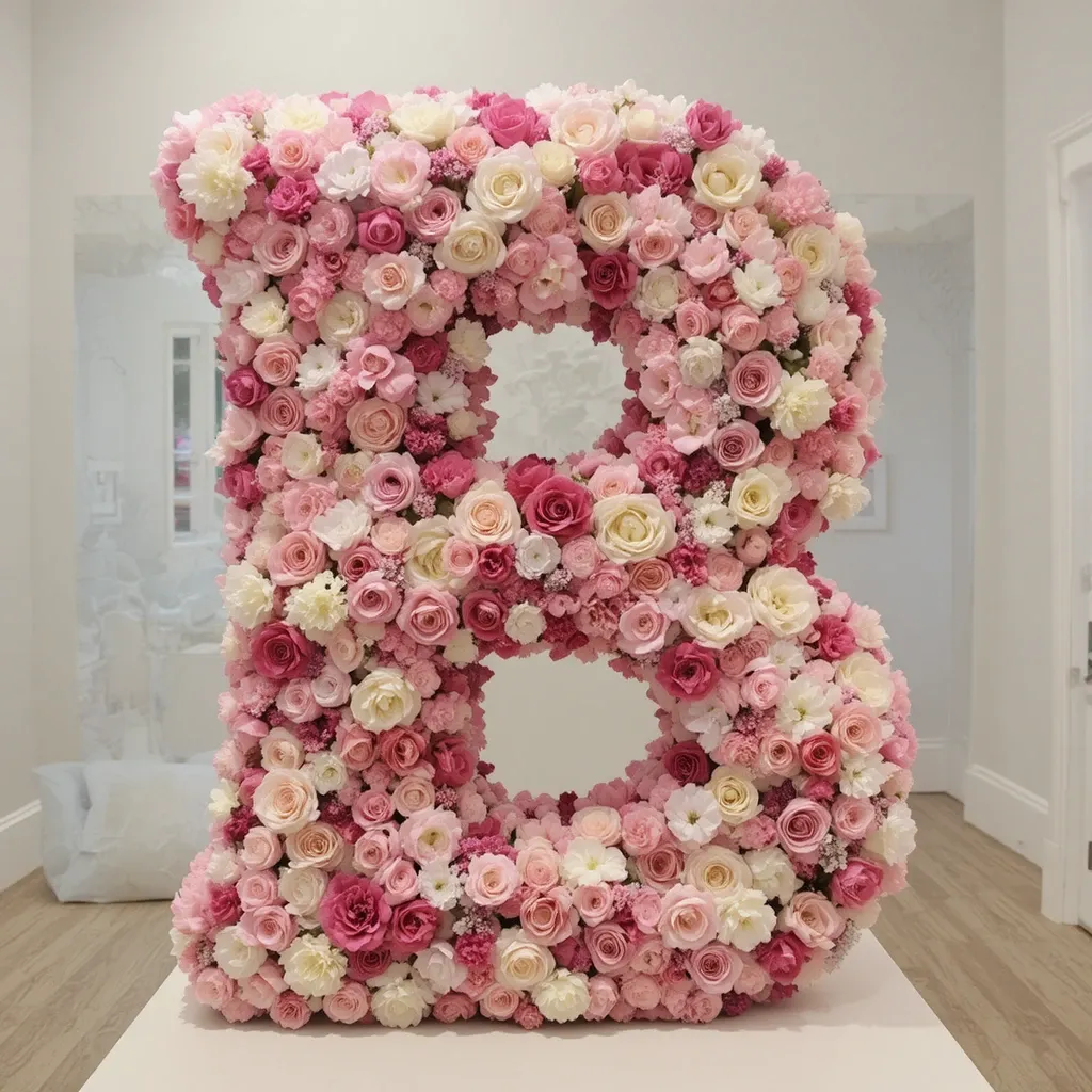 Blooming Letter or Initial Display