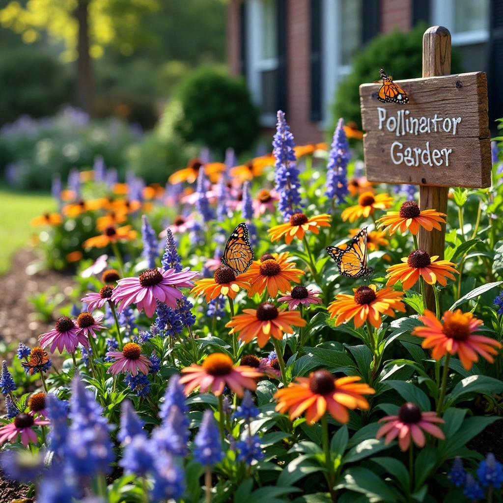 A Pollinator Garden with Native Wildflowers