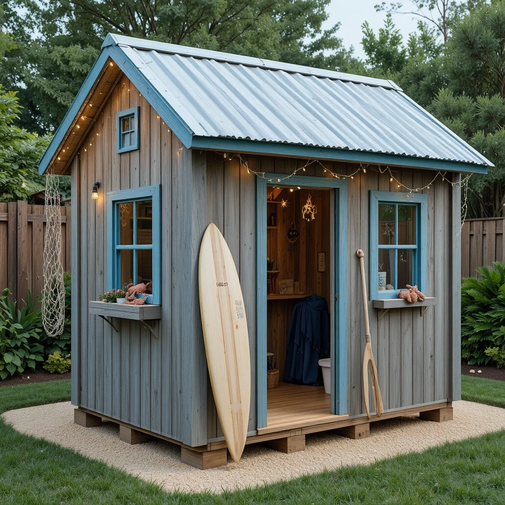 Beach Shack Pallet Playhouse