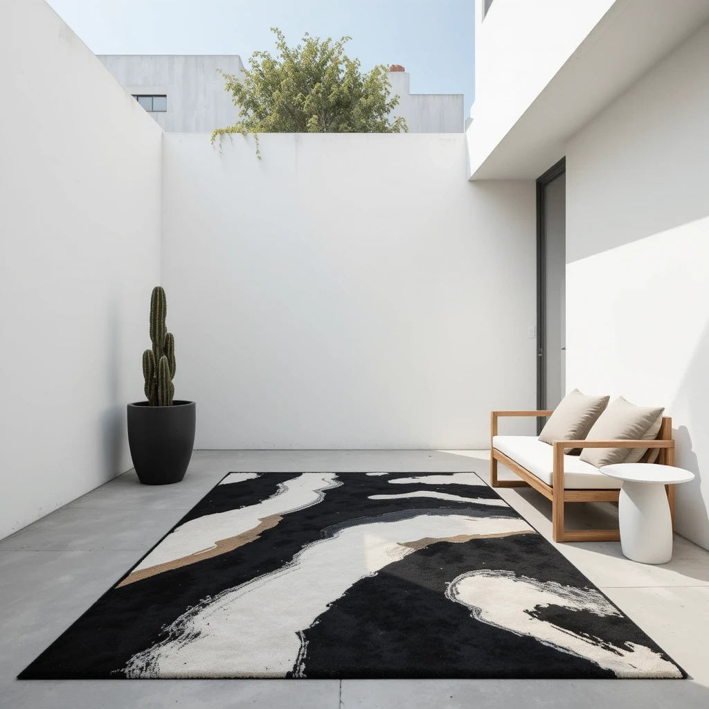 Black & Natural Minimalist Abstract