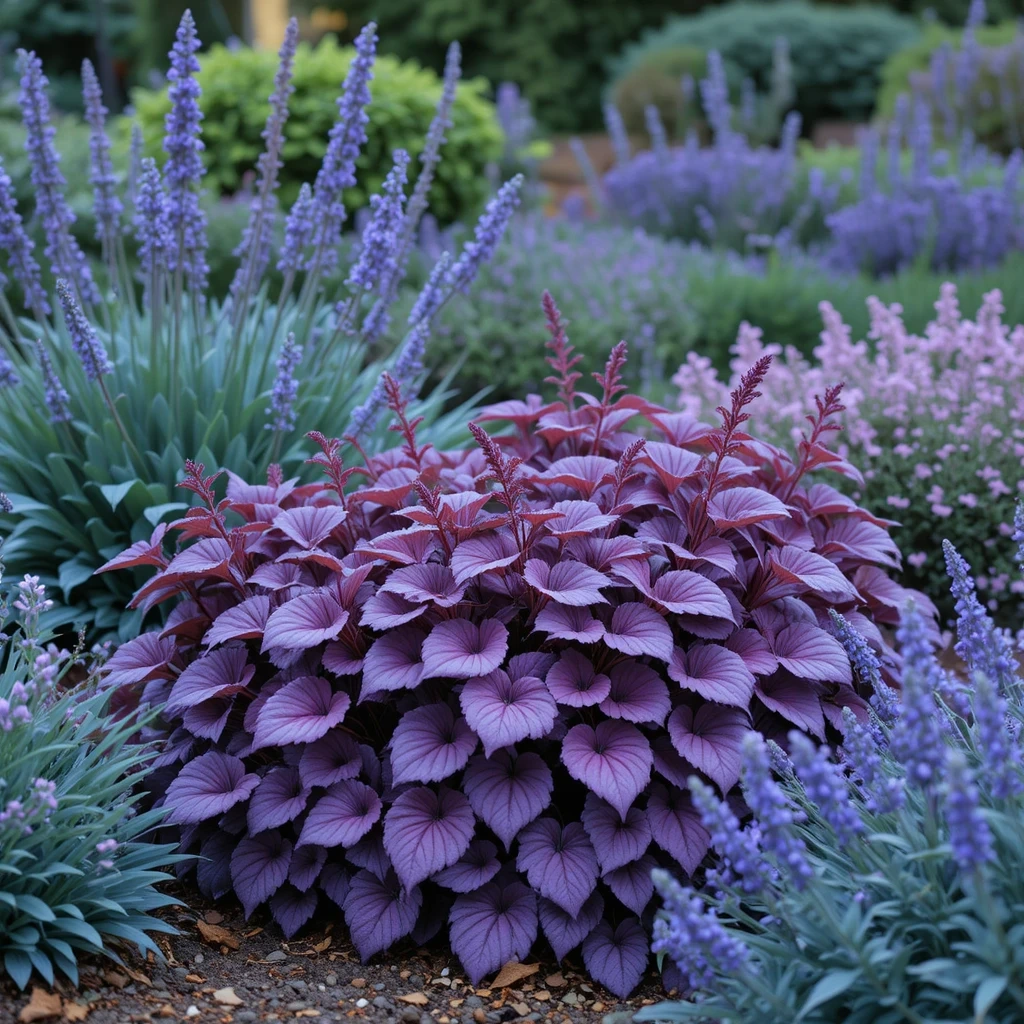 Blue and Purple Cool-Toned Bed Design
