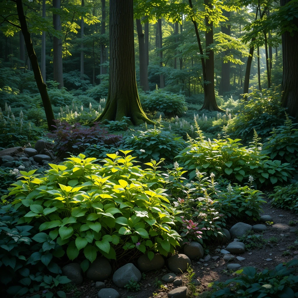 Chartreuse and Lime Green Shade Garden