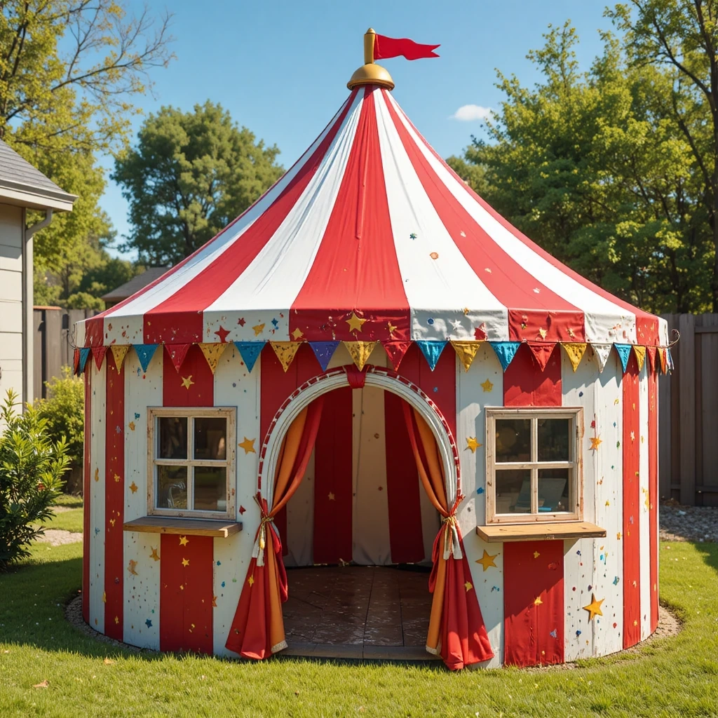Circus Big Top Pallet Playhouse