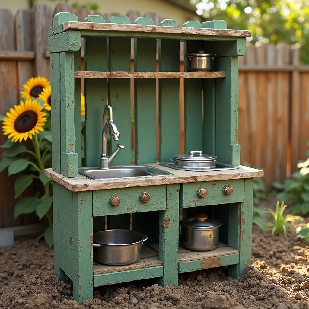 Classic Pallet Mud Kitchen
