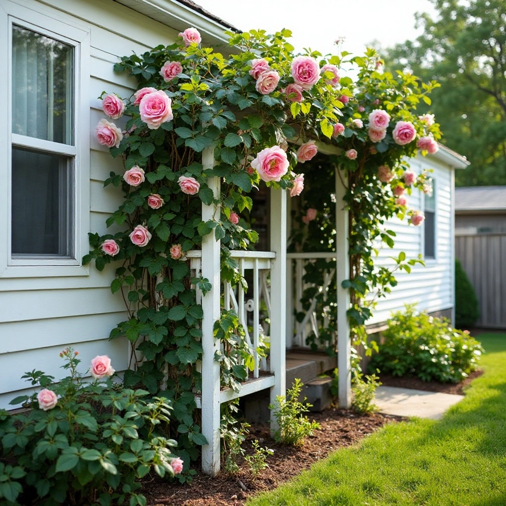 Climbing Trellis and Vine Wall