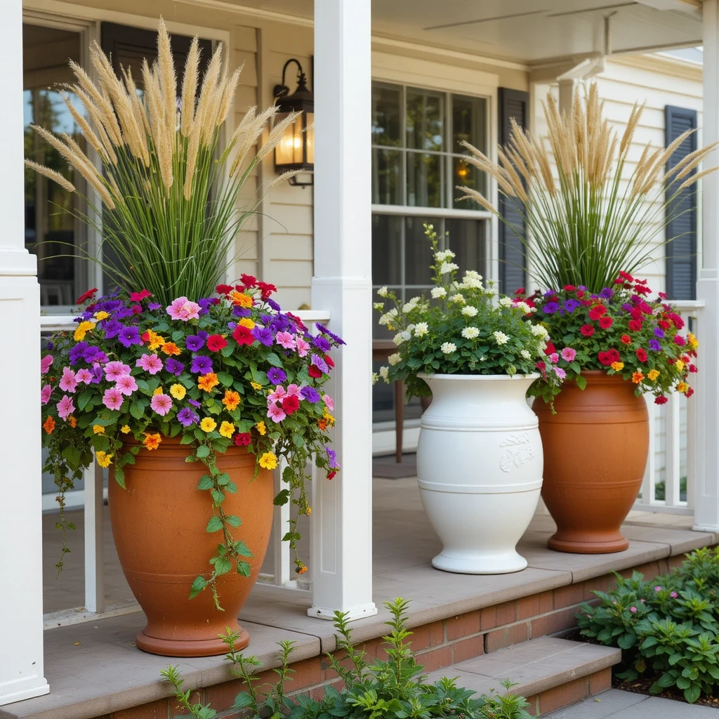 Container Garden Porch Display