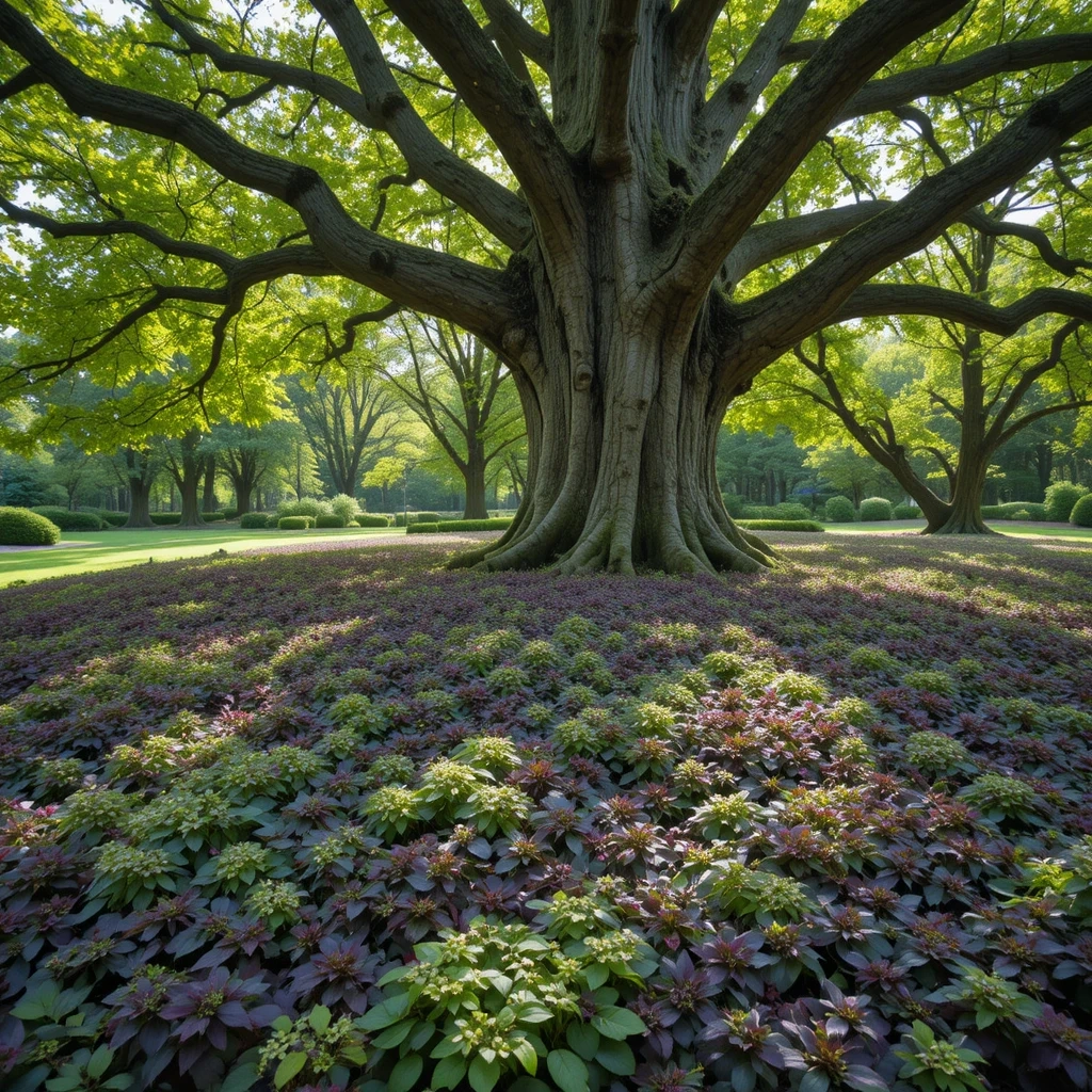 Coral Bells as a Living Mulch Under Trees