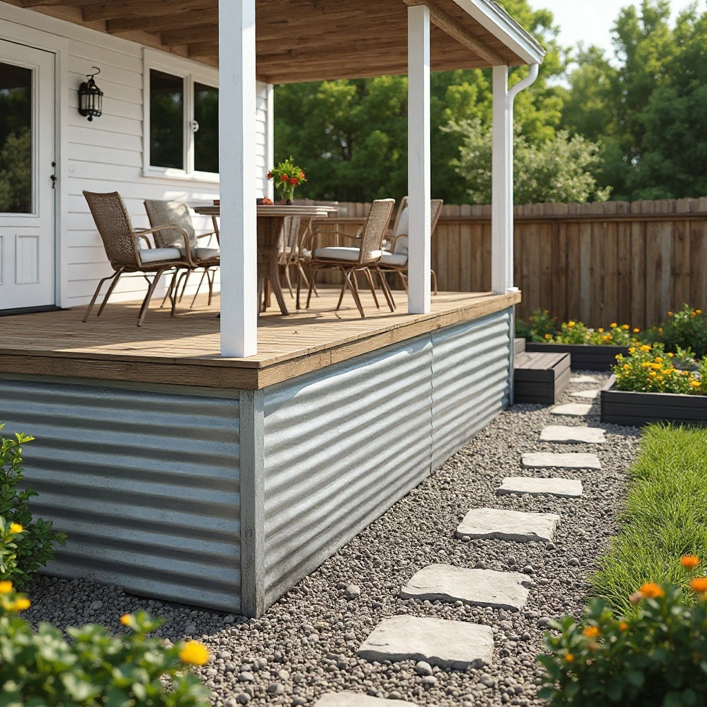 Corrugated Metal Skirting