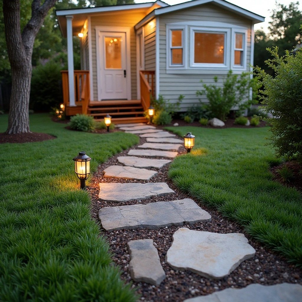 Curved Pathway to the Front Door