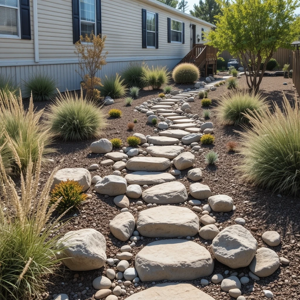 Dry Creek Bed Drainage Solution