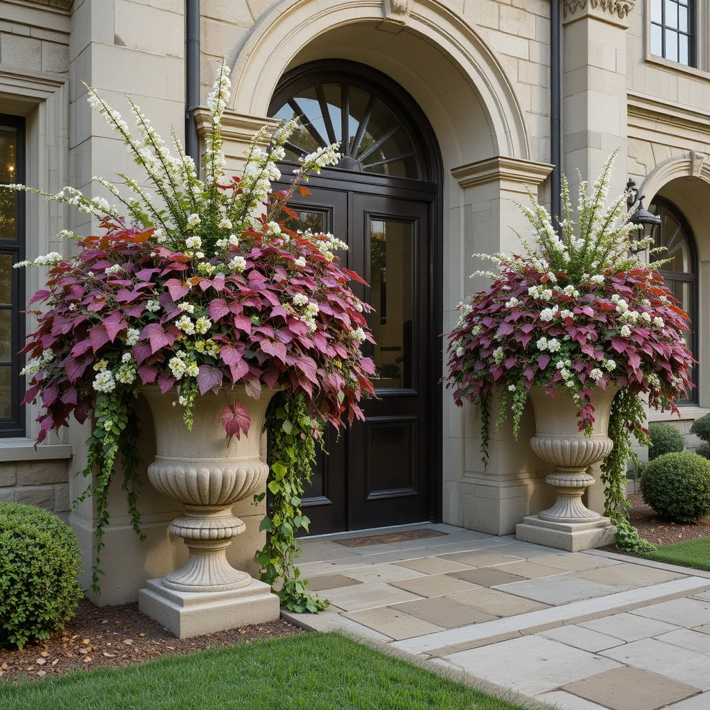 Elegant Entryway Urn Planting