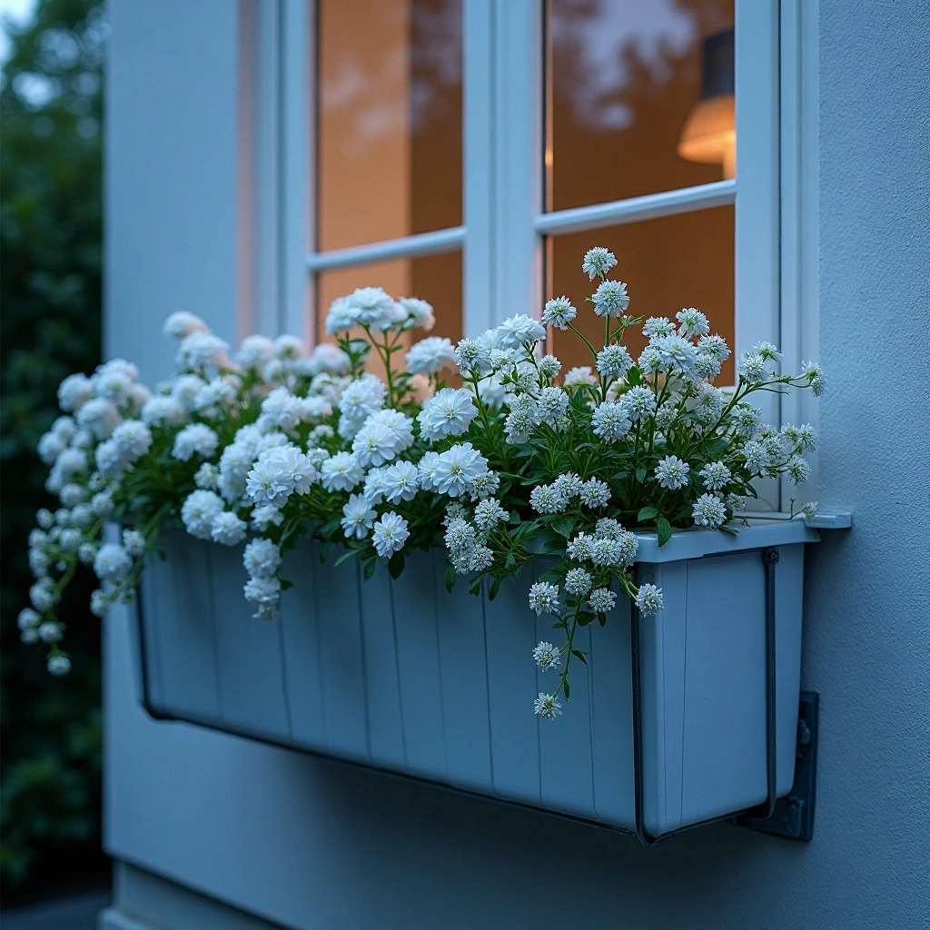 Evening Glow White & Silver Night Box