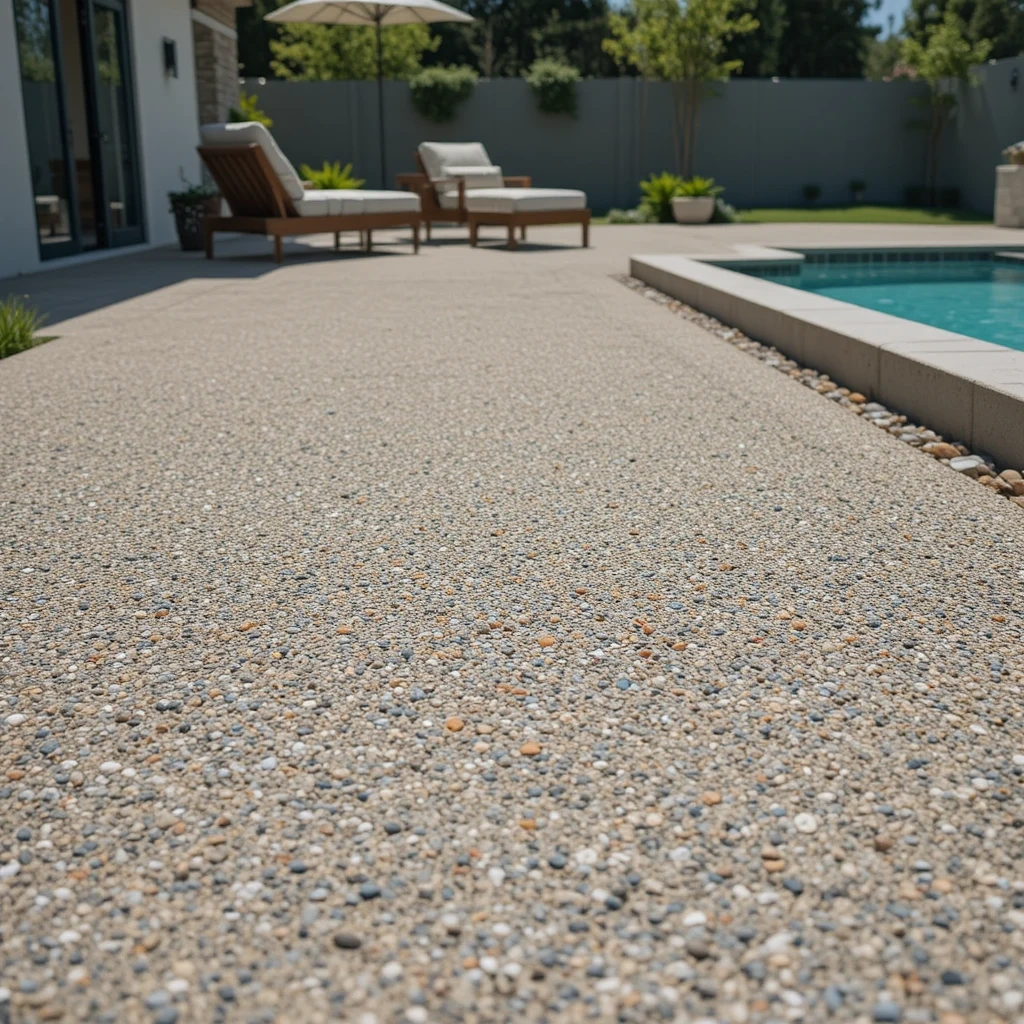 Exposed Aggregate Concrete Patio