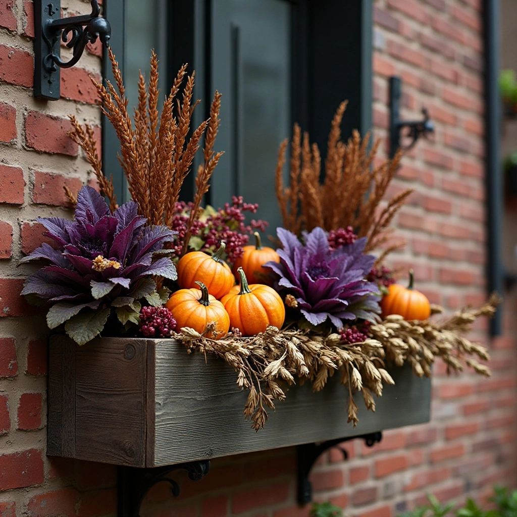 Fall Harvest Window Box
