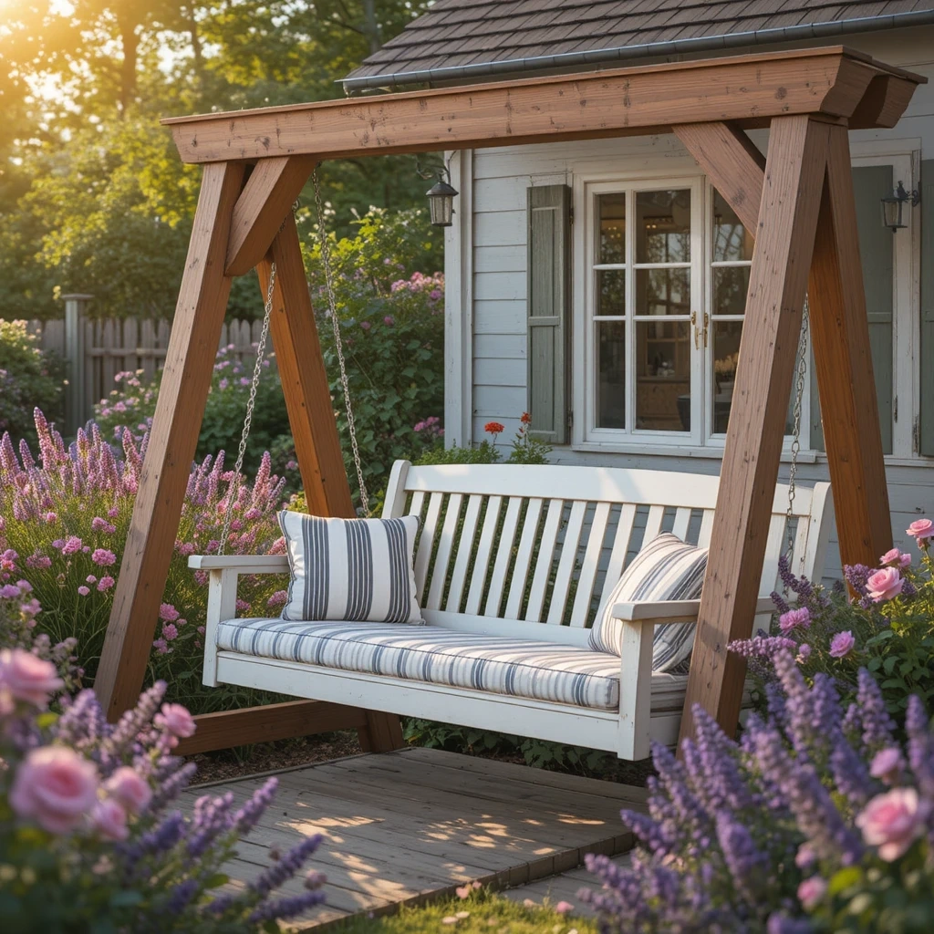 Farmhouse Porch Swing Frame