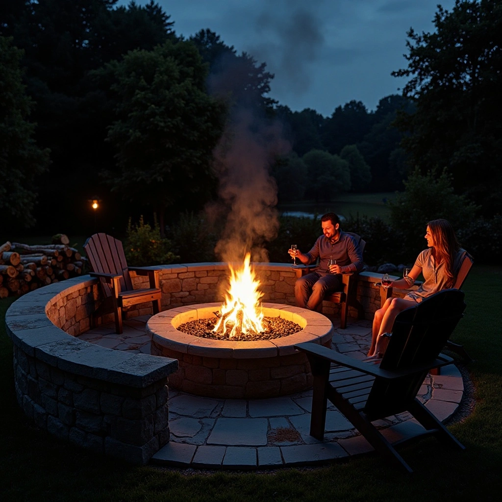 Fire Pit Gathering Patio