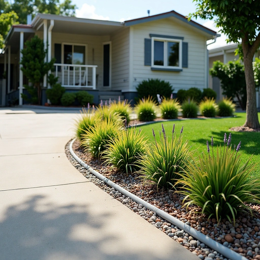 Gravel Driveway Edge Landscaping