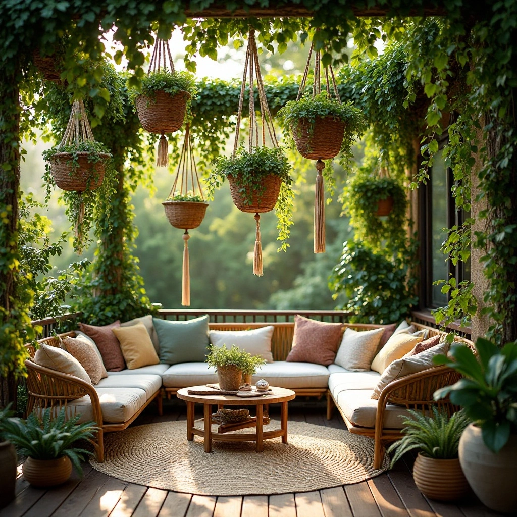 Hanging Planters & Overhead Plant Canopy