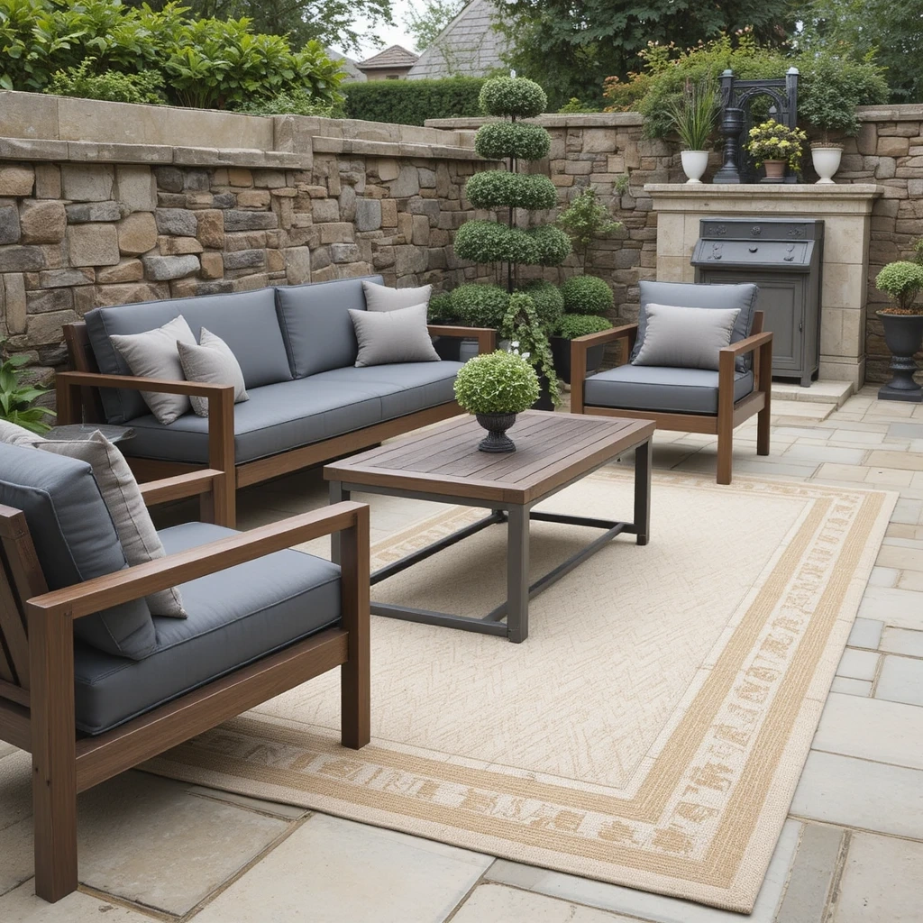 Herringbone Natural Fiber Look