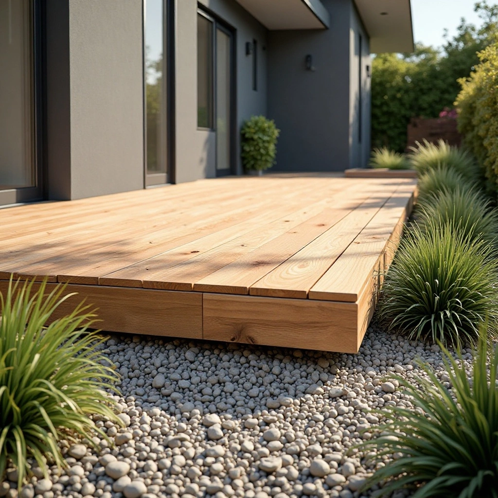 Horizontal Cedar Plank Skirting