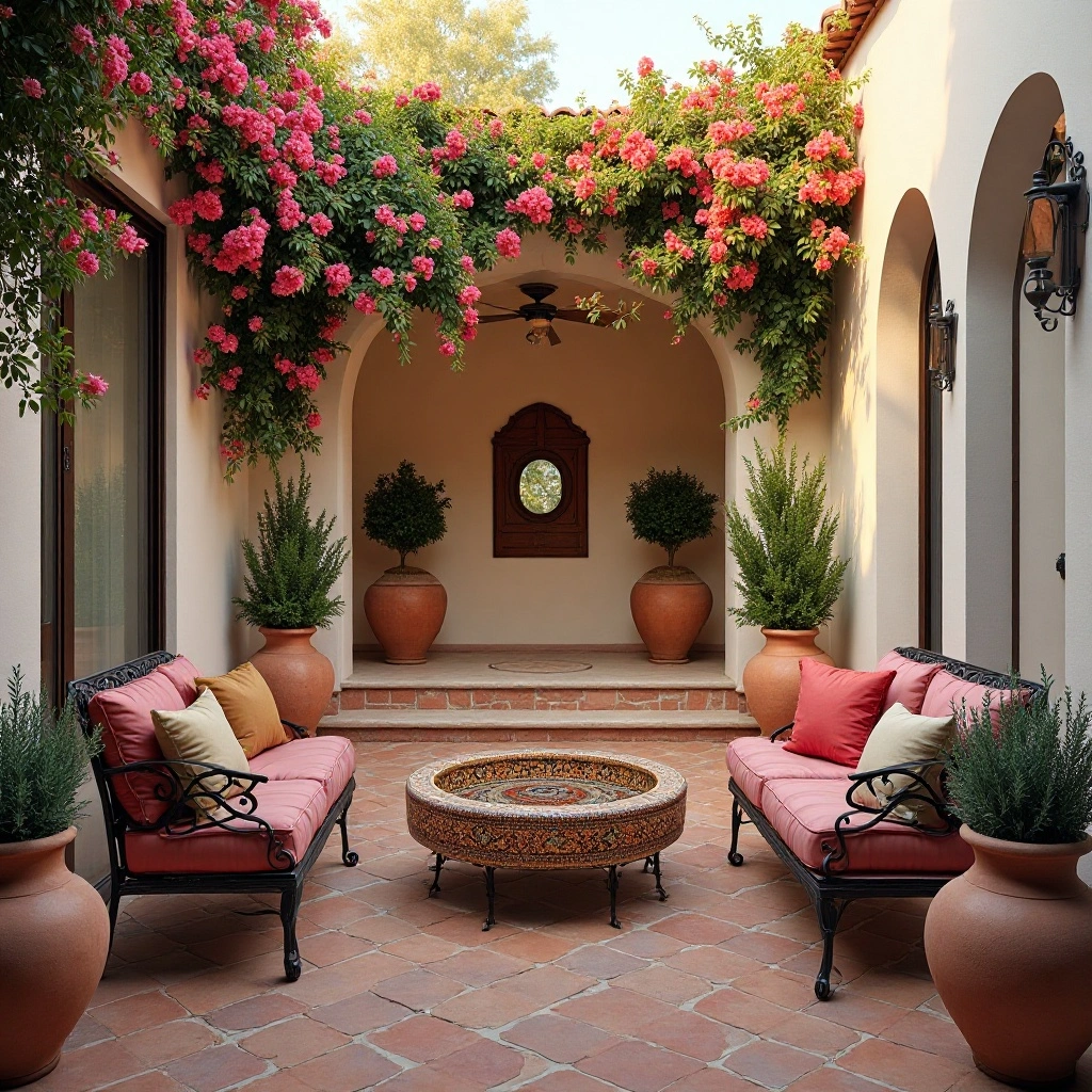 Mediterranean Courtyard Patio