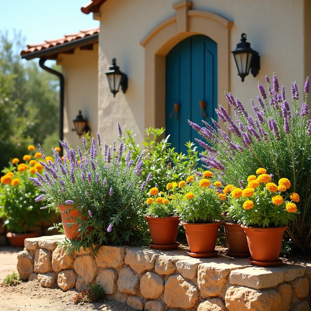 Mediterranean Herb & Flower Bed
